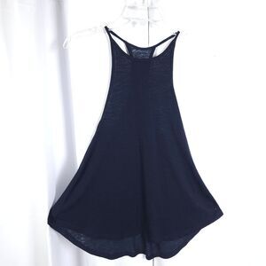 Athleta Womens XS Navy Blue Breezy High Neck Tank Top Shirt 444073-01